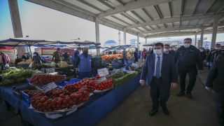 Ankara Valisi Şahin, pazar ve marketlerde alınan tedbirleri yerinde inceledi: