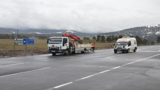 Karakurt HES Barajı su tutmaya başlayınca SarıkamışHorasan çevre yolu trafiğe kapandı