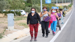 Çanakkale’de kadınlar, Troya Kültür Rotas’ındaki 7 günlük yürüyüşüne başladı