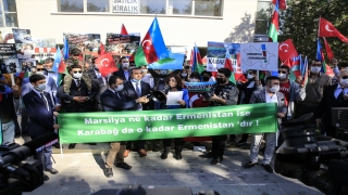 Başkentte, Fransa’nın Karabağ ile ilgili tutumu protesto edildi