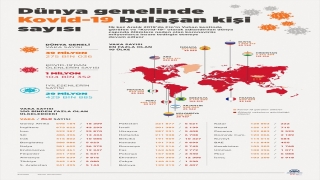 GRAFİKLİ Dünya genelinde Kovid19 tespit edilen kişi sayısı 39 milyon 182 bini aştı