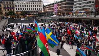 İsveç’te, Ermenistan’ın Azerbaycan topraklarına saldırılarına protesto