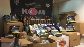 Kırıkkale’de 198 kilogram kaçak tütün ve 20 bin makaron ele geçirildi