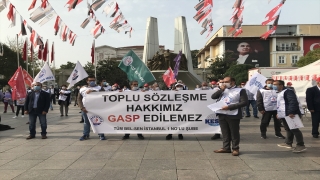 TÜM BELSEN üyelerinden toplu sözleşme protestosu