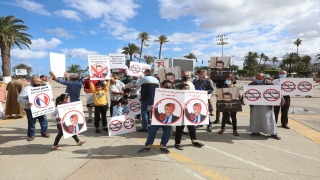 Libya’da Macron yönetiminin İslam karşıtı tutumu protesto edildi