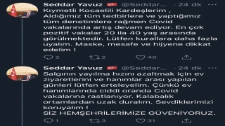 Kocaeli Valisi Yavuz, kadınlara ”gün” yapmayı erteleme çağrısında bulundu