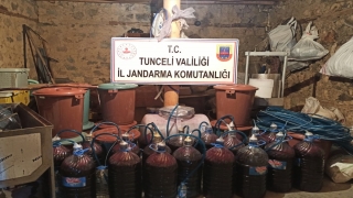 Tunceli’de 500 litre sahte alkol ele geçirildi