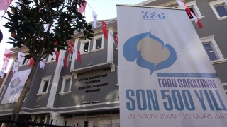 Kadırga Sanat Galerileri ”Ebru Sanatının Son 500 Yılı” sergisiyle açıldı