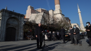 Cumhurbaşkanı Erdoğan cuma namazını Ayasofyai Kebir Camii’nde kıldı