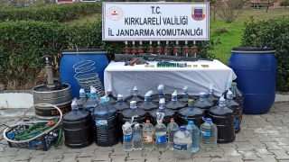 Kırklareli’nde bir ton sahte içki ele geçirildi