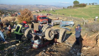 Manisa’da traktörün altında kalan sürücü öldü