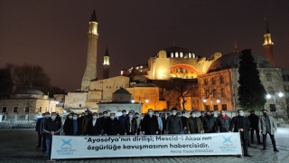 TÜGVA İstanbul, Ayasofyai Kebir Camii Şerifi’nde sabah namazında buluştu