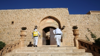 Mardin Büyükşehir Belediyesi Noel öncesi manastır ve kiliseyi dezenfekte etti