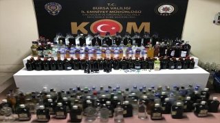 Bursa’da 210 litre sahte içki ele geçirildi