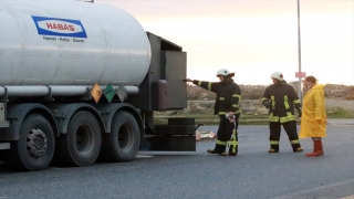 Kırklareli’nde tankerdeki oksijen sızıntısını gaz zanneden vatandaşlar tedirginlik yaşadı 