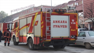 Başkentte hastanenin çamaşırhanesinde çıkan yangın söndürüldü