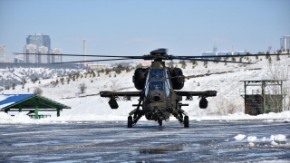 Emniyetin envanterine katılan ATAK helikopteri için ”su takı” töreni düzenlendi