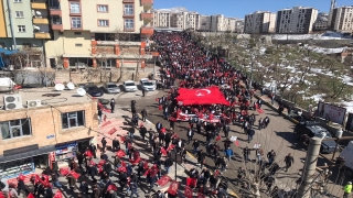 Şırnak’ta, Gara’da 13 vatandaşı şehit eden terör örgütü PKK’ya tepki yürüyüşü