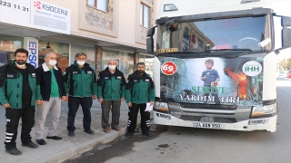 Erzincan’dan Suriye’ye 25 ton yardım malzemesi gönderildi