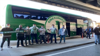 Giresunspor’u İstanbul’da taraftarları karşıladı