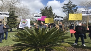 İBB önünde KİPTAŞ’ın kentsel dönüşüm projesi protesto edildi