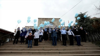 Nevşehir’de otizmli çocuklar gökyüzüne mavi balon bıraktı