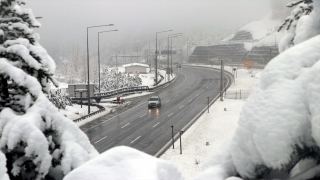 Bolu Dağı’nda kar kalınlığı 35 santimetreye ulaştı