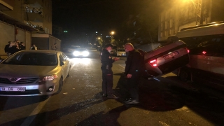 Kahramanmaraş’ta takla atan otomobildeki 2 kişi yaralandı