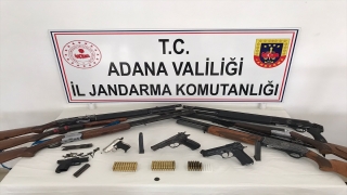 Adana’da ruhsatsız 4 tabanca ve 6 av tüfeği ele geçirildi, 2 şüpheli yakalandı