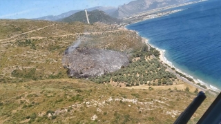 Muğla’da çıkan yangında bir hektar orman alanı zarar gördü