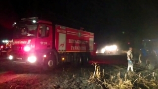 Diyarbakır’daki buğday ekili arazide yangın çıktı