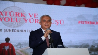 Bakan Kasapoğlu, ”Atatürk ve İstiklal Yolu Yürüyüşü”nün açılış töreninde konuştu: