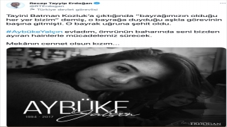 Cumhurbaşkanı Erdoğan’dan, şehit öğretmen Aybüke Yalçın’la ilgili paylaşım