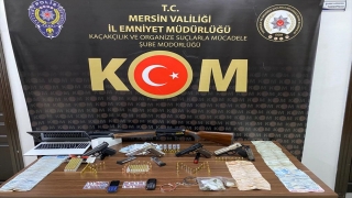 Mersin’de organize suç örgütüne yönelik operasyonda 16 şüpheli yakalandı