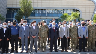 Mardin’de Suriye’den açılan ateş sonucu şehit olan asker için tören yapıldı