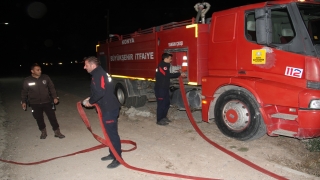 Konya’da sazlık alanda çıkan yangın söndürüldü