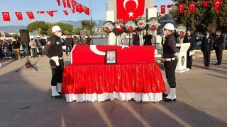 Balıkesir’de şehit olan polis memuru için tören düzenlendi