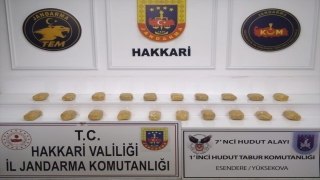 Hakkari’de 20 kilogram eroin ele geçirildi