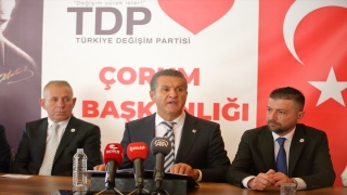 TDP Genel Başkanı Sarıgül, Çorum’da gündemi değerlendirdi: