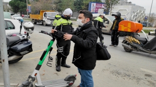 Ataşehir’de elektrikli scooter denetimi 