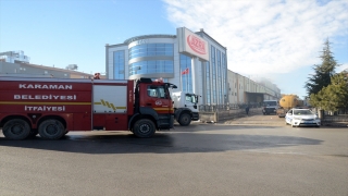 GÜNCELLEME 3 Karaman’da bisküvi fabrikasında çıkan yangının ardından soğutma çalışmaları sürüyor