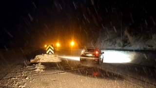 Bolu Dağı’nda kar yağışı etkisini gösteriyor