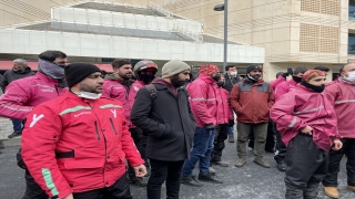 İstanbul’da motorlu kuryelerin protestosu sürüyor