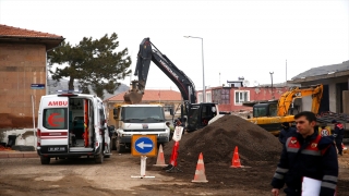 Kayseri’de kanal inşaatındaki göçükte 1 işçi yaralandı