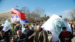 Belgradlı çevreciler protestolara devam etti