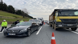 İstanbul’da zincirleme trafik kazası TEM otoyolunda yoğunluğa neden oldu