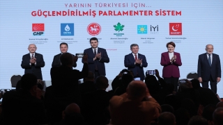 Altı muhalefet partisinin ”Güçlendirilmiş Parlamenter Sistem” toplantısı (1)