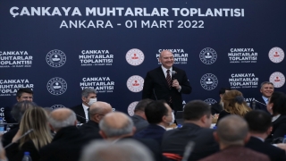 İçişleri Bakanı Soylu, Çankaya’daki muhtarlarla buluştu