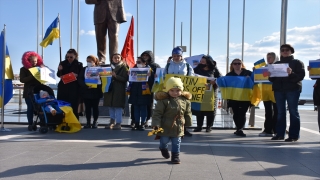 Rusya’nın Ukrayna’ya saldırısı Muğla’da protesto edildi