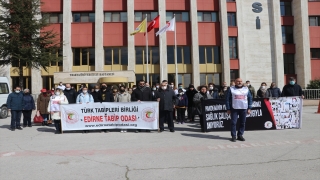 Kovid19 salgını nedeniyle hayatını kaybeden sağlık çalışanları Edirne’de anıldı